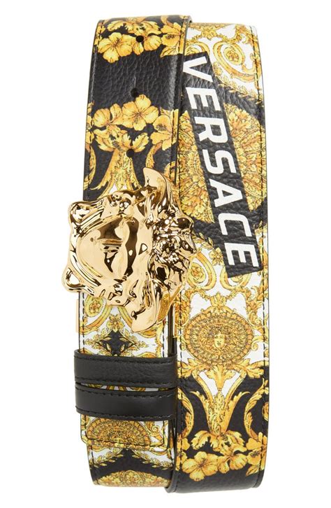 versace double baroque belt|Versace men's belts on clearance.